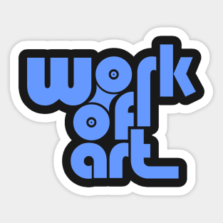 Work Of Art - Blue Sticker